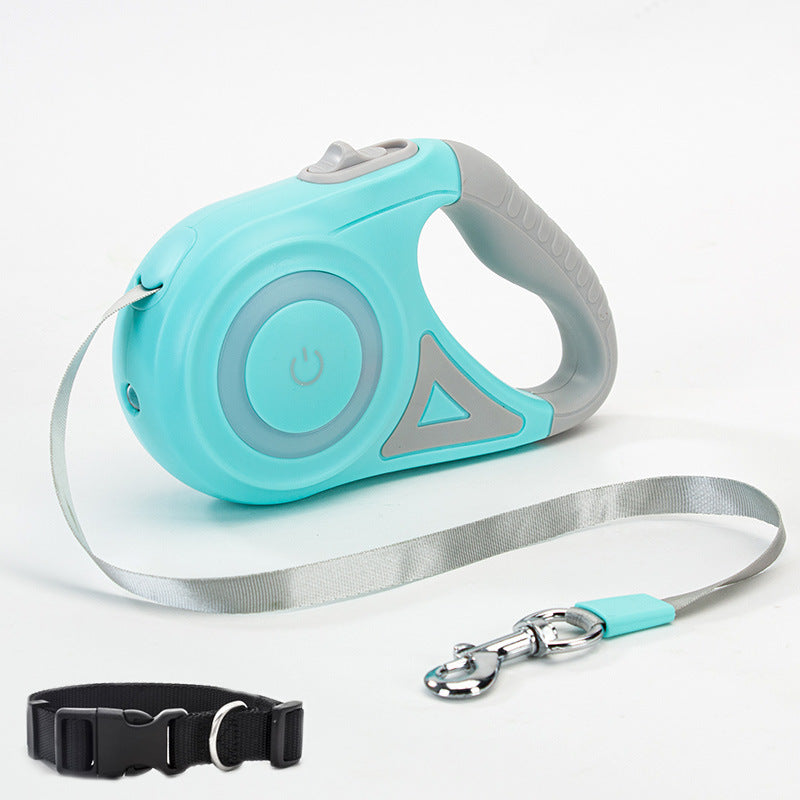 Retractable Dog Leash with Built-in Spotlight for Maximum Safety - Tail Lodge